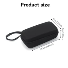 Estuche SOLO Norelco OneBlade QP2520/90 QP2520/70 QP2734/30 QP6551/30 QP2824/30 QP6651/30 Funda de transporte de nailon con asa para afeitadora, bolsa de aseo, bolsa de viaje, bolsa de ducha, gran capacidad para mujeres, cubos de embalaje, artículos esenciales de viaje, artículos esenciales de crucero, artículos esenciales de vacaciones - Negro - Ver 3