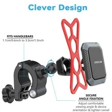 EXELQ Universal Magnetic Phone Mount, Bike/Motorcycle Handlebar-Specific, Compatible With Phones & GPS, Quick-Release Design - Black - View 5