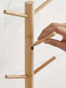This Coffee Cup Holder Tree With 6 Hooks Serves As A Cup Holder, Keychain Organizer, And Also Helps Drain Water From Mugs And Cups. It's Suitable For Kitchens, Living Rooms, And Desktops. - 彩色 - 查看 6