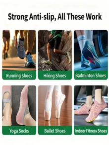 Anti-Slip Soft Adhesive - Waterproof Quick-Drying Cooling Gel For Shoes/Grip, Suitable For Elderly And Diabetics - Transparent Anti-Slip Paste For Socks, High Heels, Wooden-Soled Shoes - Easy To Use, Instant Grip, Suitable For Wet/Rainy/Icy Conditions - Long-Lasting Wear-Resistant Formula - Multicolor - View 10