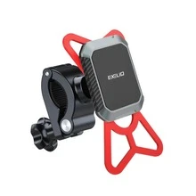 EXELQ Universal Magnetic Phone Mount, Bike/Motorcycle Handlebar-Specific, Compatible With Phones & GPS, Quick-Release Design - Black - View 1