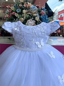 Baby Girls Dresses - White - View 3