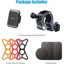 EXELQ Universal Magnetic Phone Mount, Bike/Motorcycle Handlebar-Specific, Compatible With Phones & GPS, Quick-Release Design - Black - View 7