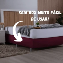 Box Spring Bed Skirt, Fitted Style, Gel Knit - Avellana - Ver 5