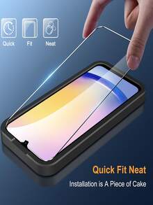 Shockproof Tempered Glass Screen Protector 5pcs High Definition Tempered Glass Screen Protector Compatible With Samsung Galaxy S26 S25 S24 / 17 16 Honor 15T Poco Note 15 Full Coverage 9H Hardness Anti-Fingerprint Spring Gift - Clear - View 10