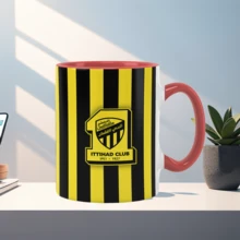 Al Ittihad Club Ceramic Mug - 11oz Coffee Tea Cup With Handle, Perfect Back To School Gift For Football Fans - Multicolor - View 10