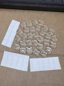 4/10个猫形透明键帽 - 亮面猫眼设计，白色指甲保护套，适用于QWERTY键盘，适用于PC/笔记本电脑，可爱电脑和猫咪爱好者DIY打字辅助工具，键盘游戏，趣味键盘，键盘和平板电脑保护套 - 彩色 - 查看 6