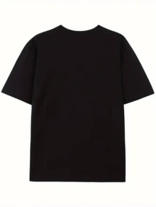 Men'S Casual Cotton T-Shirt With "GAY BEAR TOY" Graphic Print - Short Sleeve, Round Neck, All-Season Comfort, Regular Fit, Geometric Design, Perfect For Casual Attire, Bear T Shirt - 女性 - 查看 2