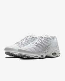 Nike Air Max Plus TN Tuned Triple White Black Cool Grey 604133-139 Men's - 白色 - 查看 3