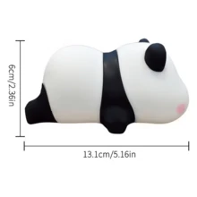 Đèn ngủ LED hình gấu nằm dễ thương, đèn bàn hình gấu trúc đáng yêu, trang trí bàn làm việc, đèn gấu trúc quyến rũ, sạc USB kèm cáp USB, lựa chọn hoàn hảo cho quà tặng tiệc tùng và lễ Phục sinh. - trắng - Xem 10