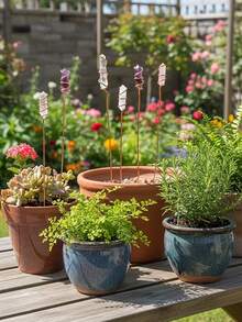 棱镜天然水晶花盆装饰，植物装饰，花园装饰，家居装饰，户外花盆，花园装饰，优雅装饰，反光装饰，室内装饰，植物爱好者，阳光捕捉器，适合作为礼物 - 彩色 - 查看 7