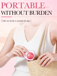 草莓/桃子/橙子/牛油果保湿润唇膏，滋润滋养，防止唇部干裂，淡化唇纹，唇彩 - 多種口味 - 查看 4
