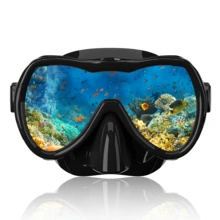 Full Face Snorkel Mask, Diving Goggles, Tempered Glass Diving Mask, Adult & Teen Swimming Goggles With Nose Cover, Suitable For Diving, Snorkeling, Swimming - Multicolor - View 10