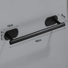 1 pieza/4 piezas/Portarrollos de papel higiénico de acero inoxidable montado en la pared, dispensador de toallas de papel para baño, sin perforación, portarrollos autoadhesivo, portarrollos de toallas de papel absorbente, portarrollos de papel higiénico, portarrollos de papel higiénico sin perforación, portarrollos autoadhesivo, portarrollos de toallas de papel absorbente, negro, plateado, dorado, accesorios de baño, sin perforación, montado en la pared, estante de almacenamiento de papel higiénico, accesorios de herrajes de baño, decoración de baño - Multicolor - Ver 18