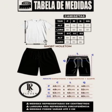 Conjunto Camiseta + Short Moletom Estampado Milano Itália Street Camiseta Malha Linha Premium + Short Mauricinho RT Elev - Camiseta Preta Bermuda Bege - Visão 6