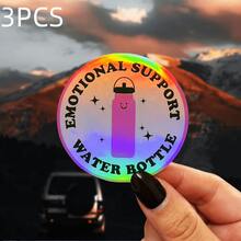 Emo Support Logo - Waterproof Vinyl Sticker, Suitable For Cars, Laptops And Water Bottles | Durable Cartoon Design, Easy To Apply - Multicolor - View 17