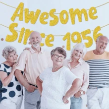 1Set,Gold "1996/1986/1976/1966/1956" Birthday Party DIY String Flash Banner, 30/40/50/60/70 Birthday Party Decoration,Glitter Gold 30th/40th/50th/60th/70th Birthday Banner,Funny 50th Birthday Decorations For Men Women 30 Years,Vintage Happy 40th Birthday Party Anniversary Supplies Gifts Ideas - Gold - View 4