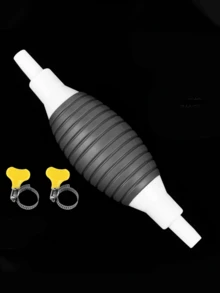 Portable Car Fuel Transfer Siphon Pump - Manual Gasoline Transfer Hose Auto Fluid Extraction Tool Universal Vehicle Fuel Siphon Kit
