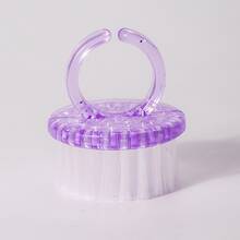 2pcs New Mini Nail Ring Brushes,Multi-Functional Brush For Nail Care Dust Brushes,Nail Cleaning, Nail Dust Removal And Dirt Cleaning Nail Art Tools Small Brushes - Multicolor - View 7