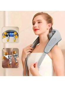 AXH. Intelligent Neck Massager, Shoulder & Neck Heating Massager - Grey - View 5