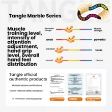 tangle Đồ chơi xoắn Marble Series chính hãng, đồ chơi ngón tay giúp luyện tập sự tập trung cho trẻ ADHD, giảm căng thẳng, bề mặt nhẵn mịn. - Đồ chơi giảm căng thẳng  - Bi - Màu tím - Xem 8