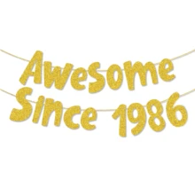 1Set,Gold "1996/1986/1976/1966/1956" Birthday Party DIY String Flash Banner, 30/40/50/60/70 Birthday Party Decoration,Glitter Gold 30th/40th/50th/60th/70th Birthday Banner,Funny 50th Birthday Decorations For Men Women 30 Years,Vintage Happy 40th Birthday Party Anniversary Supplies Gifts Ideas - Gold - View 16