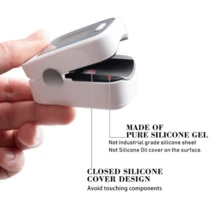 Oxímetro de pulso ARSTN (sin baterías), tipo dedal. Mide saturación de oxígeno arterial (SpO2) y frecuencia pulso en adultos/niños. Pantalla clara con gráficos para resultados intuitivos. Fácil uso: encender, colocar dedo y leer datos. Fabricado con ABS y silicona de calidad, ligero y se guro. Diseño portátil (6.5x3.9x3.6cm, 43g) ideal para hogar o consultorio. Funciona con 2 baterías AAA (no incluidas). - Negro - Ver 6