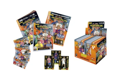  Adrenalyn XL LaLiga EA Sports 2025/26 NOVO - Caixa com 50 pacotes ou álbum com: - Tabuleiro de jogo - Guia oficial - Checklist - 4 pacotes com 24 cards cada - 3 cards exclusivos de Edição Limitada + caixa com 50 pacotes à sua escolha - Coleção oficial Panini - Pasta oficial