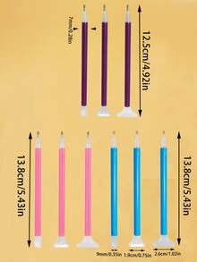 3pcs Diamond Painting Pens Set With 3 Different Size Diamond Tips, Efficient Diamond Art Pen Tools For DIY Diamond Painting Craft Making - Multicolor - View 7