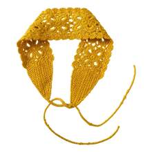 Bohemian Crochet Flower Headband Women's Braided Headband Headscarf Fashion Girl Headband Hair Accessory - 米色 - 查看 8