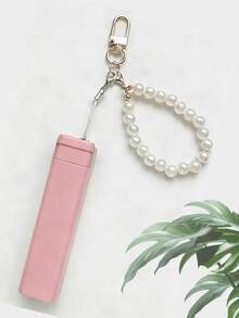 10ml Pearl Chain Portable Perfume Spray | Refillable Travel Sprayer, Cute Keychain, Fits Handbag/Backpack, Leak-Proof Cosmetic Sprayer, Mini Perfume Dispenser, Perfect For Women And Girls, Ideal Gift, Made Of Plastic And Zinc Alloy, Practical And Exquisite - Multicolor - View 5