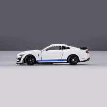 Bburago 1:64 2020 福特野马 Shelby GT500 白色合金模型车 - 白色 - 查看 3