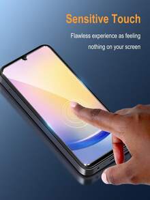 Shockproof Tempered Glass Screen Protector 5pcs High Definition Tempered Glass Screen Protector Compatible With Samsung Galaxy S26 S25 S24 / 17 16 Honor 15T Poco Note 15 Full Coverage 9H Hardness Anti-Fingerprint Spring Gift - Clear - View 8