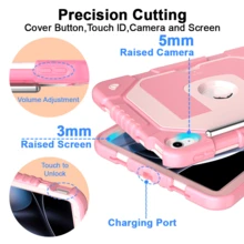 1pc Tablet Case With Stand & Shoulder Strap, Compatible With IPad 10th 10.9 (2022)/IPad 11th (A16) 11", Tab A9 Plus 11", Galaxy Tab A11PLUS, Fashionable Tablet Cover With Pen Slot, Available In Light Pink, Fuchsia, Black, Navy Blue/Black, Red/Black - Multicolor - View 12