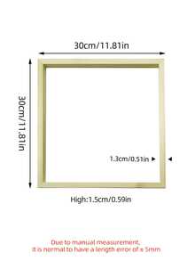 DIY Frame Kit, Canvas/Oil Painting Frame Set, Self-Installation Or Pre-Assembled, For Home Room And Office Decor, Christmas & Valentine's Day Gifts - Apricot - View 14
