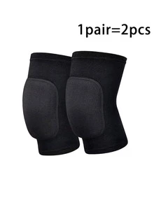 1 Set Of Elastic, Breathable & Thick Foam Elbow, Knee And Wrist Pads, Suitable For Roller Skating, Ice Hockey, Volleyball And Other Sports, Providing Impact Protection