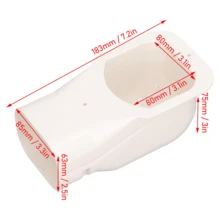 Funda protectora 411 para tubos a través de pared, cubierta decorativa para tubos de cobre de aire acondicionado interior/exterior, kit de funda para tubería PVC (serie 80). Oculta tubos, compatible con equipos existentes, hecha de PVC resistente y ecológico, apta para mini split/sistemas centrales, fácil instalación, se puede pintar. - Blanco - Ver 8