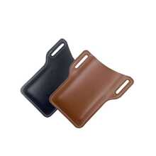 经典做旧皮革手机腰包，适合男士，是户外活动和工作的理想之选，可悬挂手机。