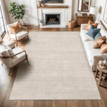 Washable Rugs 8x10 - Stain Resistant 8x10 Area Rugs For Living Room, Non Slip Backing Printed Large Area Rugs For Bedroom, Folable Machine Washable Area Rug (8'x10', Beige) - 彩色 - 查看 4
