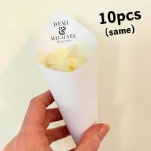 Bộ 30/50/100 chiếc khuôn hình nón rắc hoa giấy tùy chỉnh - Khuôn hình nón có thể chỉnh sửa và in được để rắc gạo, cánh hoa, hoa giấy, trang trí lễ rước dâu tự làm, Ngày Valentine, Đám cưới, Quà tặng đám cưới, Quà tặng phù dâu, Giáng sinh, Lễ Tạ ơn, Năm mới, Trang trí tiệc. - Nhiều màu - Xem 8
