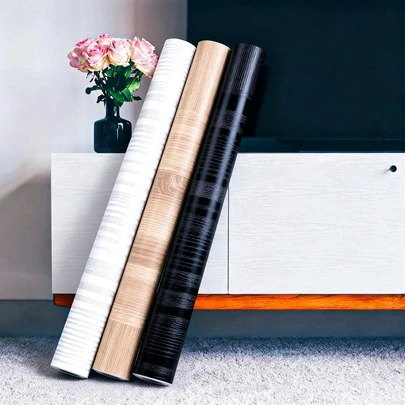 60 cm självhäftande tapet med träådring, lämplig för köksbänkskivor, skåp, bord, väggar, renovering