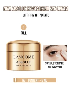 Lancôme Kem dưỡng mắt Lancome New Absolue, 20/5/3/1ml, nâng cơ và làm săn chắc, làm sáng da, dưỡng ẩm vùng mắt, chống nếp nhăn, làm mờ quầng thâm, tăng cường và phục hồi da, các thành phần đa tác dụng giúp vùng mắt căng mọng và săn chắc, rạng rỡ trẻ trung, phù hợp với mọi loại da, học sinh, nhân viên văn phòng, đi làm hàng ngày, ở nhà và khi đi du lịch, món quà lý tưởng cho bạn bè và gia đình, nhỏ gọn và dễ mang theo, sản phẩm chăm sóc mắt thiết yếu hàng ngày. - Kem dưỡng mắt Lancôme Absolue - Xem 13