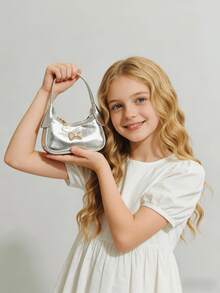 Girls' Pearl Bow Handbag, New Autumn/Winter Bag, Fashion Small Bag For Little Girls, Princess Bag, Girls' Coin Purse, Mini Bag, Super Cute Handbag, Christmas Gift, Birthday Gift, Candy Bag, Lipstick Bag, Personalized Small Bag, Snack Bag For Shopping, Accessory Bag, Bag, Runway Bag - one-size - View 7