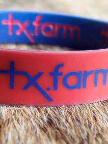 Country Texas Silicone Bracelet Double Blue And Red - Màu xanh lam - Xem 2