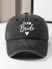 1pc Retro Washed Soft Top Brimmed Baseball Cap, Unisex Vintage Print Hat For Outdoor, Daily Wear And Outfit Matching