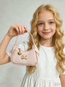 Girls' Pearl Bow Handbag, New Autumn/Winter Bag, Fashion Small Bag For Little Girls, Princess Bag, Girls' Coin Purse, Mini Bag, Super Cute Handbag, Christmas Gift, Birthday Gift, Candy Bag, Lipstick Bag, Personalized Small Bag, Snack Bag For Shopping, Accessory Bag, Bag, Runway Bag - one-size - View 12