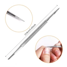 3 件套足部护理工具 - 多功能双头指甲挑拔器、嵌甲去除器、老茧去除器和指甲修剪器，100% 不锈钢防滑手柄 - 銀色 - 查看 5