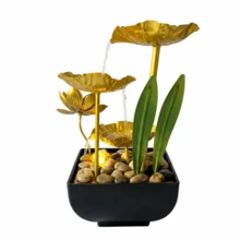 LUMIARTISAN USB LED Desktop Water Fountain | Relaxing White Noise & Zen Home Office Decor Gift - 009 - Xem 9