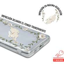 INSTACASE Funda Compatible con Ulefone Conejo Flores Mascotas Carcasa Para Mujer, Case Antigolpes TPU. - transparente - Ver 2