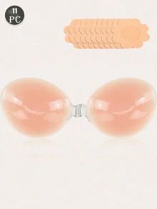 硅胶隐形文胸。超薄无缝女士文胸，无肩带隐形文胸。适合搭配连衣裙，大罩杯无肩带压缩款式。全新加大码上市。大码女士的福音！ - 彩色 - 查看 31